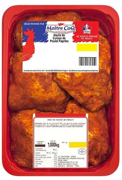 Maître CoQ Hauts de cuisse de poulet paprika (Les marinés à coeur) packshot