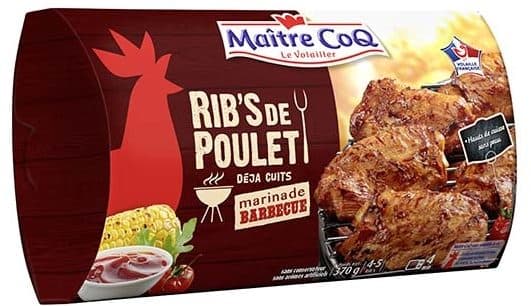 Maître CoQ Rib's de poulet marinade barbecue packshot
