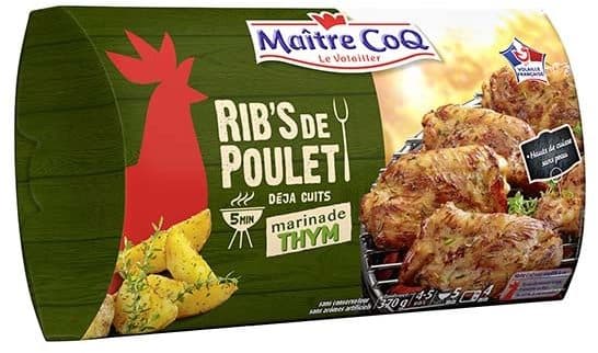 Maître CoQ Rib's de poulet marinade thym packshot