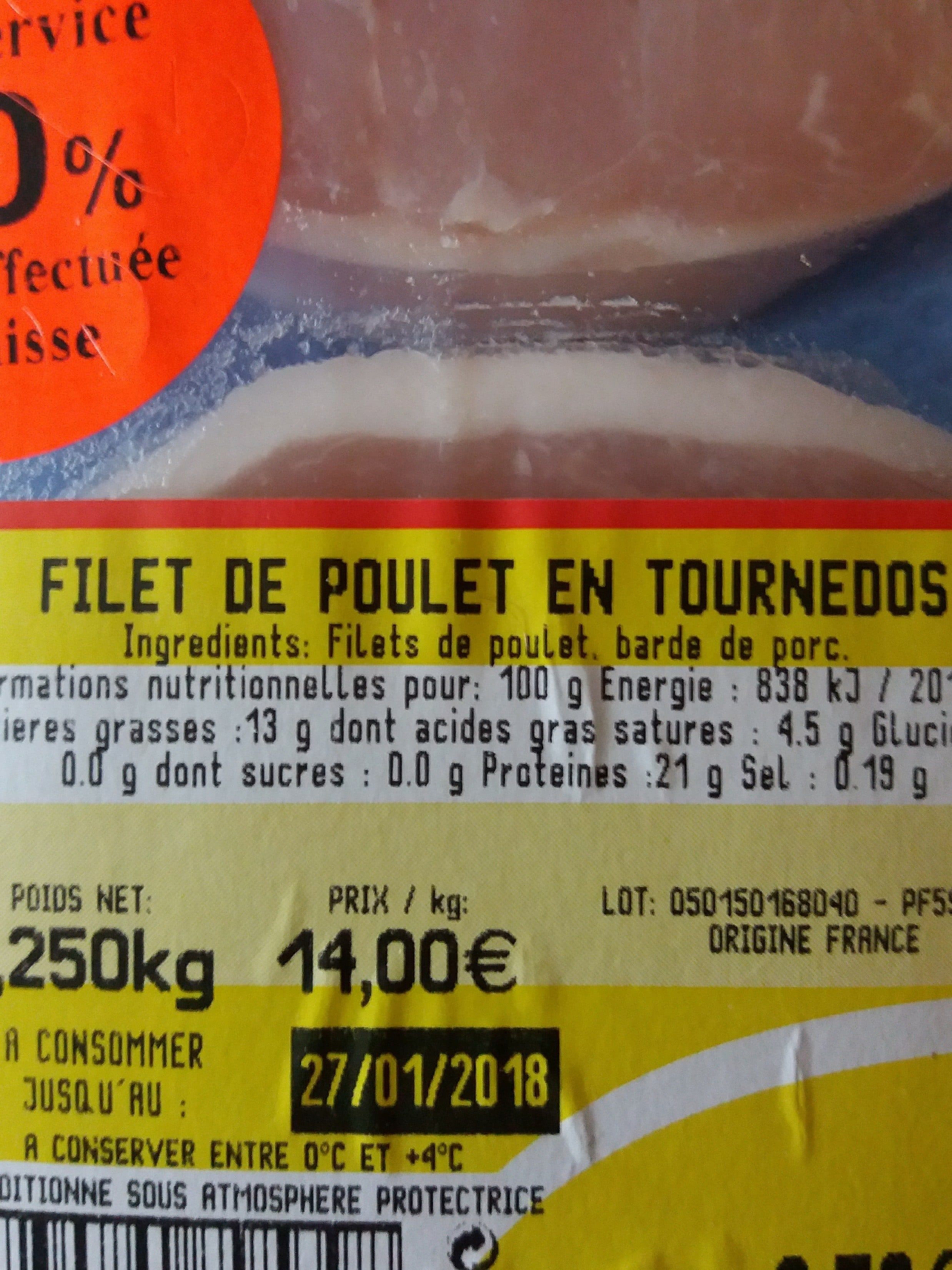 Maître CoQ Filet de poulet en tournedos la barquette de 250 g packshot