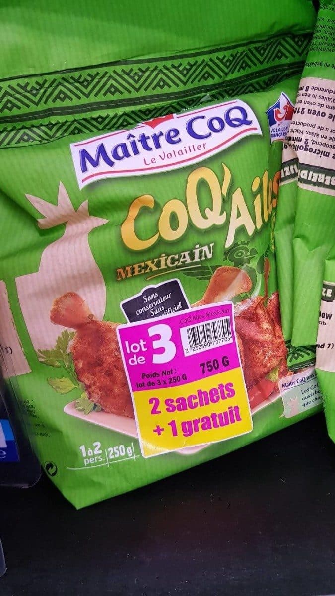 Maître CoQ Coq'Ailes Mexicain packshot