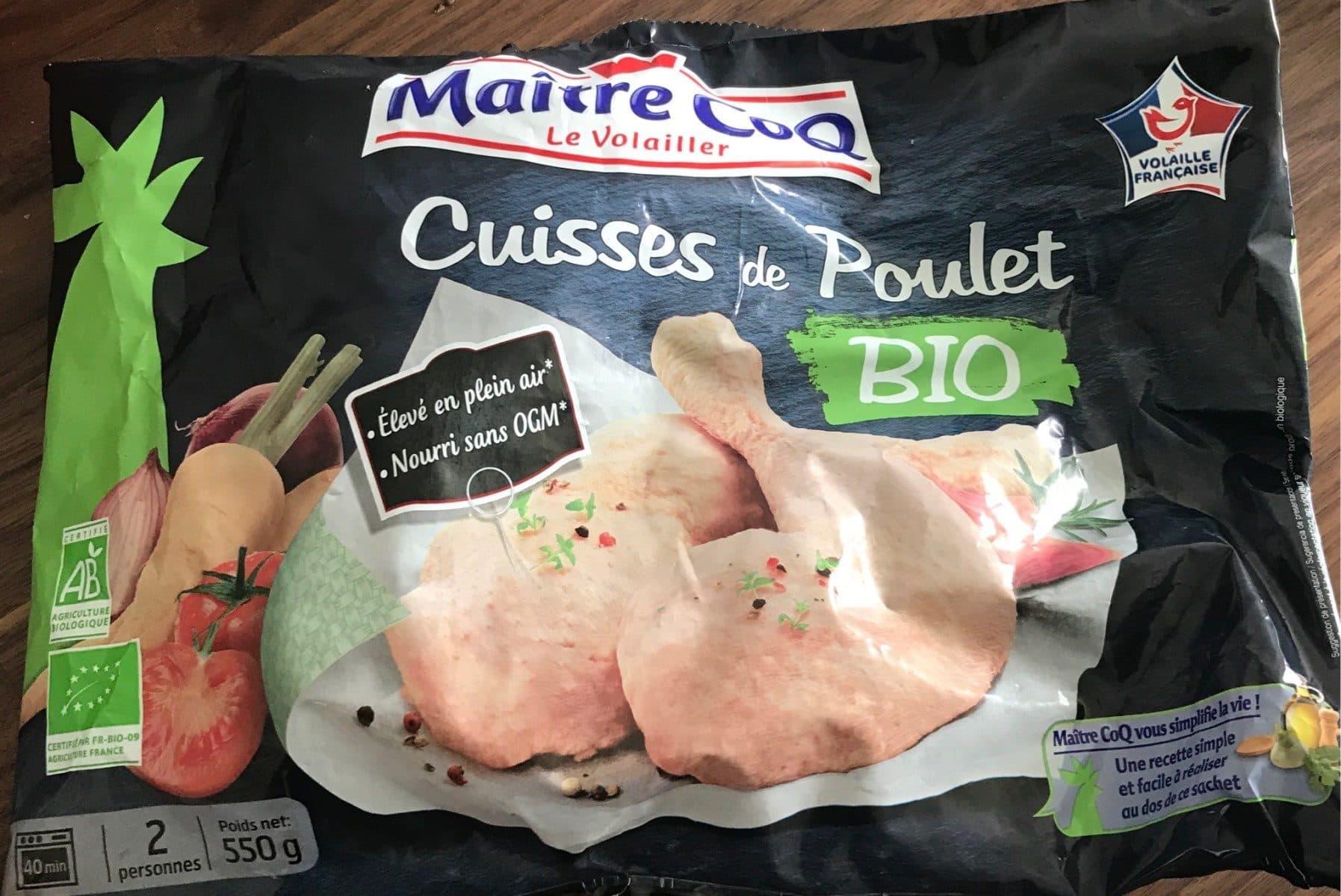 Maître CoQ Cuisses de poulet bio packshot