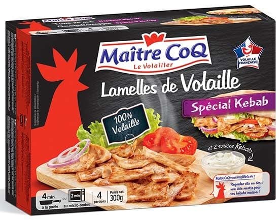 Maître CoQ Lamelles de volaille spécial Kebab packshot