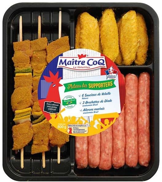 Maître CoQ Plateau des supporters Brésil packshot
