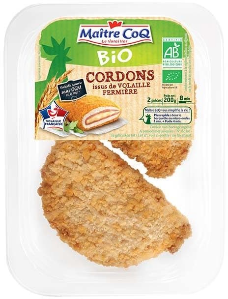 Maître CoQ Cordons issus de volaille fermière bio packshot