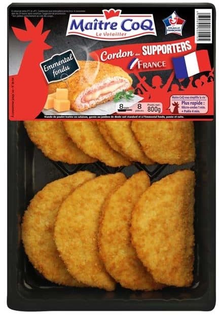 Maître CoQ Cordon des supporters France (emmental fondu) packshot