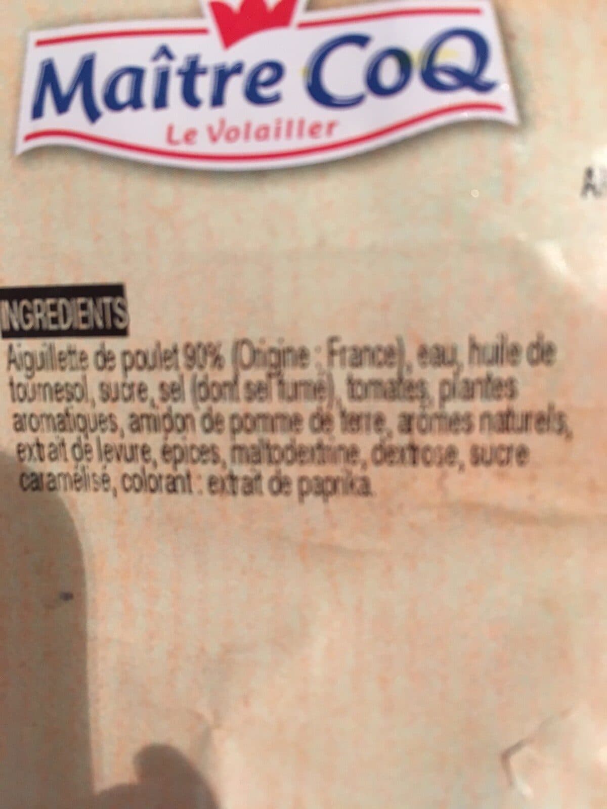 Maître CoQ Aiguillette de poulet marinee barbecue packshot