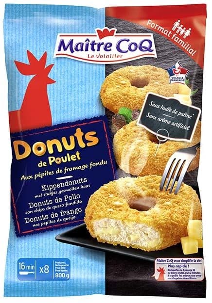 Maître CoQ Donuts de poulet aux pépites de fromage fondu packshot