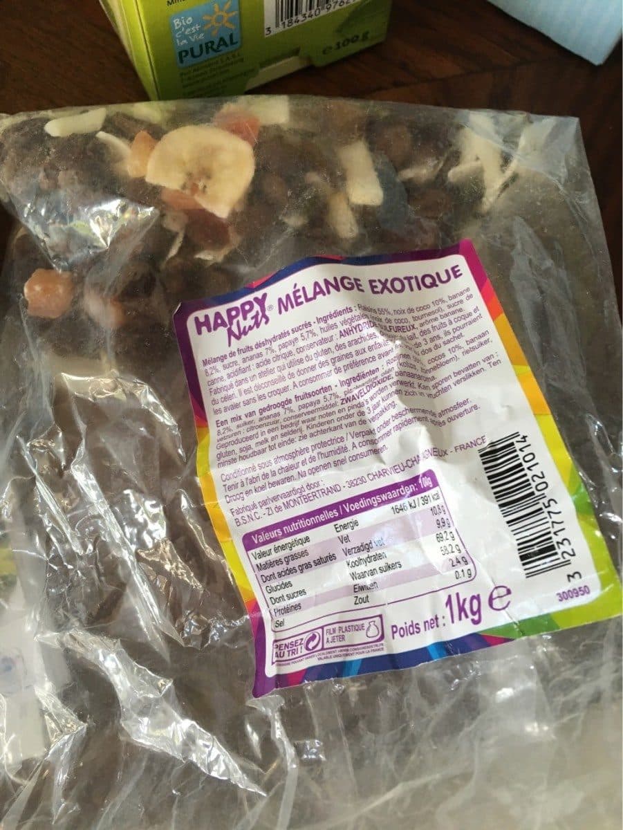 Open Food Facts 1KG Melange Exotique Happy Nuts packshot
