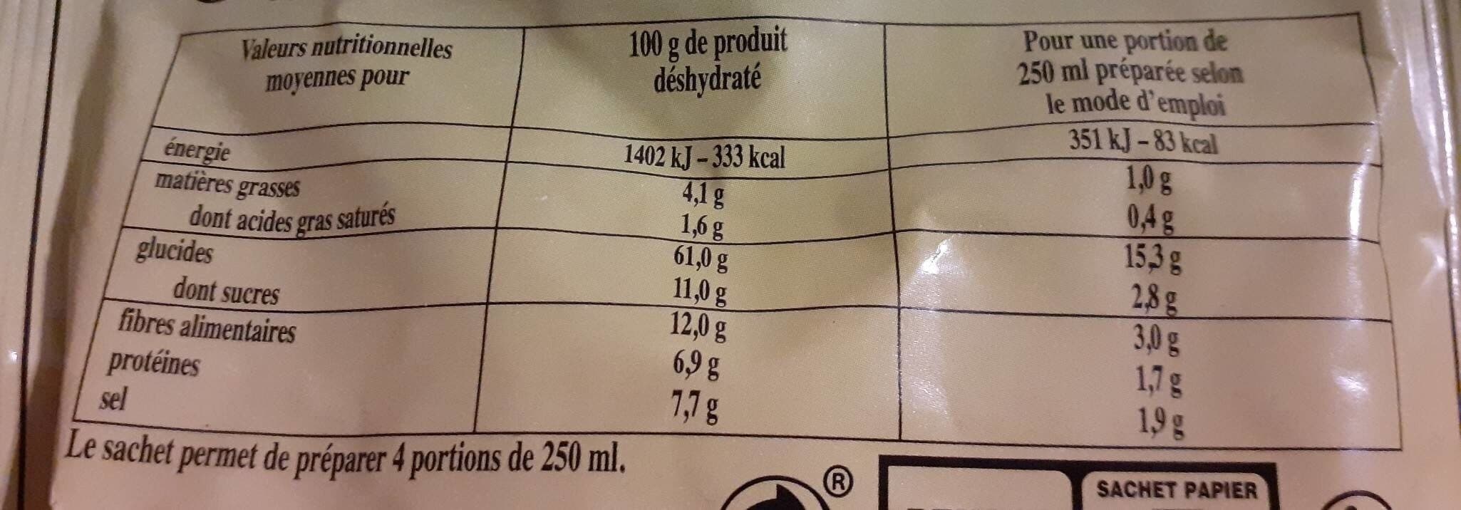 Open Food Facts Soupe moulinée aux 9 légumes packshot