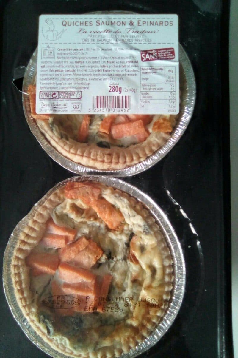 Pierre Schmidt Quiche saumon epinards packshot