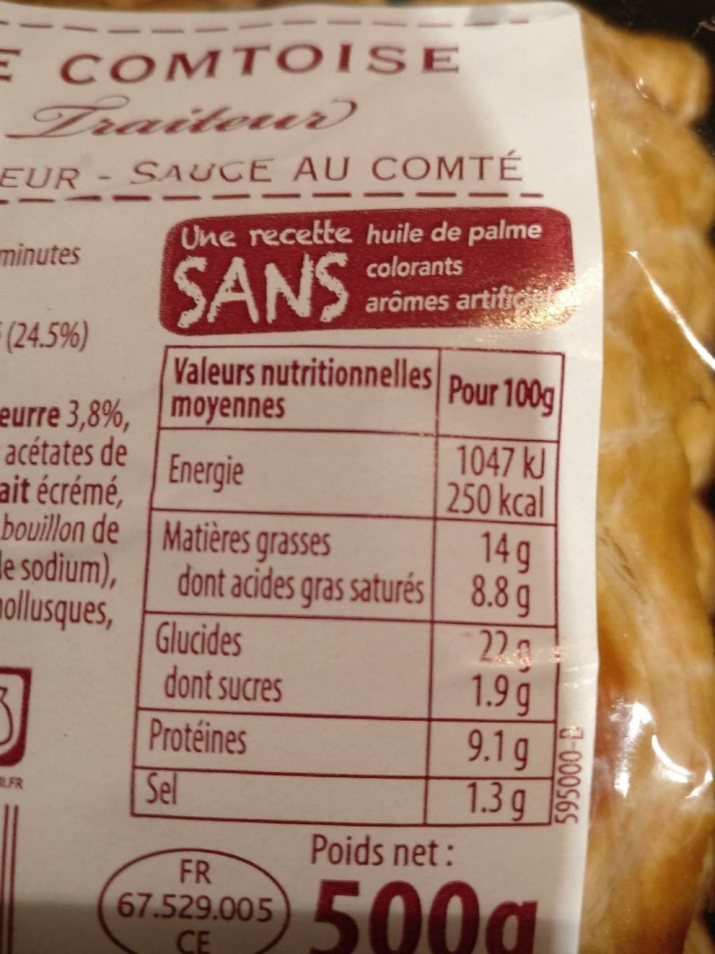 Les Creations de Pierre Feuillantine comtoise packshot