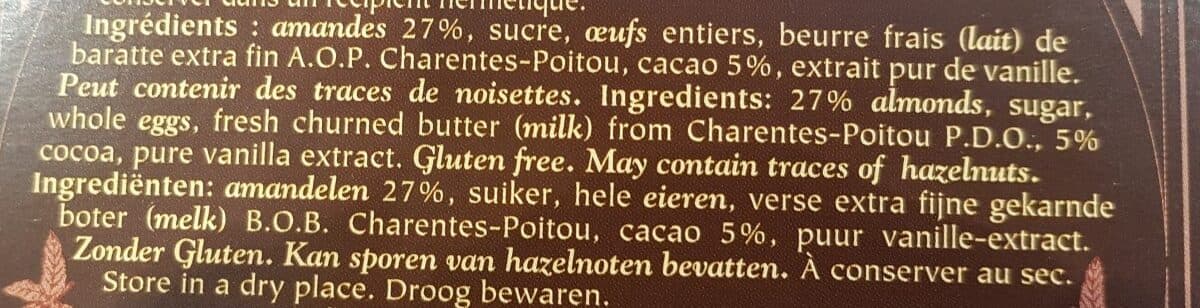 Albert Ménès Gâteau de Visan en Provence aux Amandes au Chocolat packshot