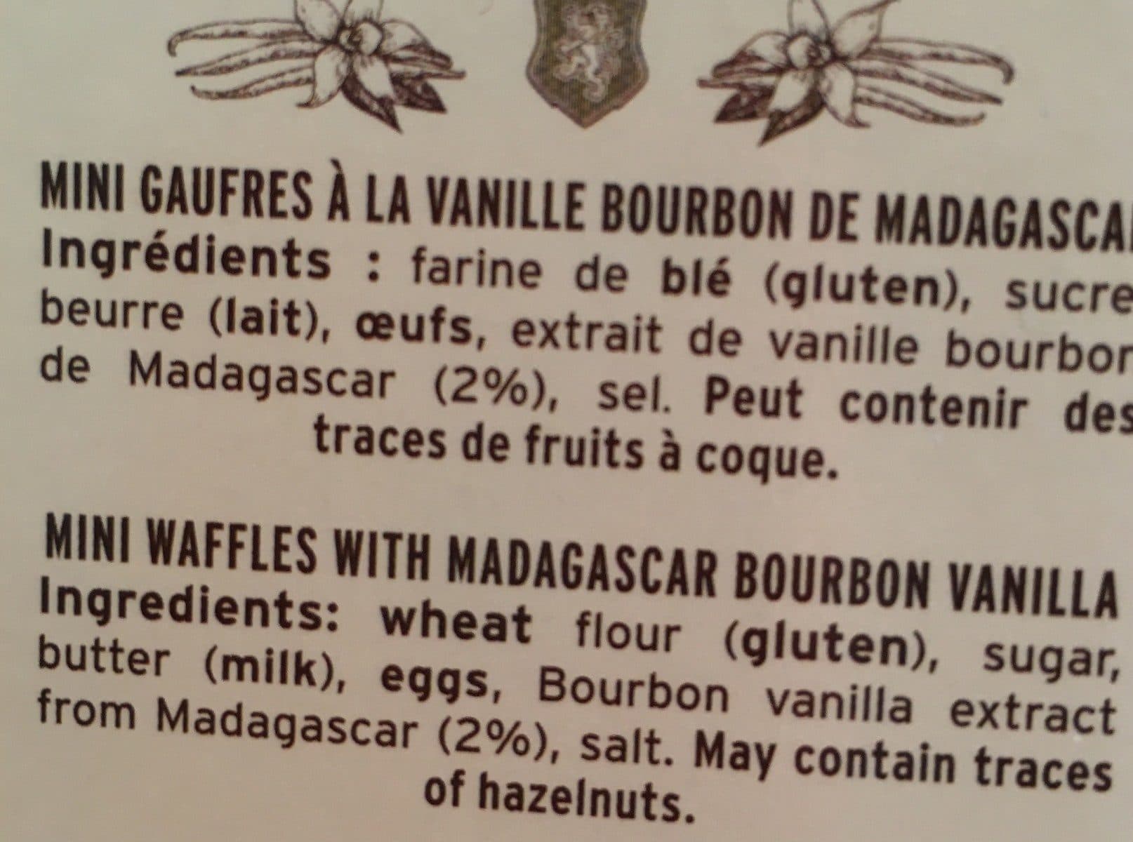 Albert Ménès Gaufrettes à la Vanille Bourbon de Madagascar packshot