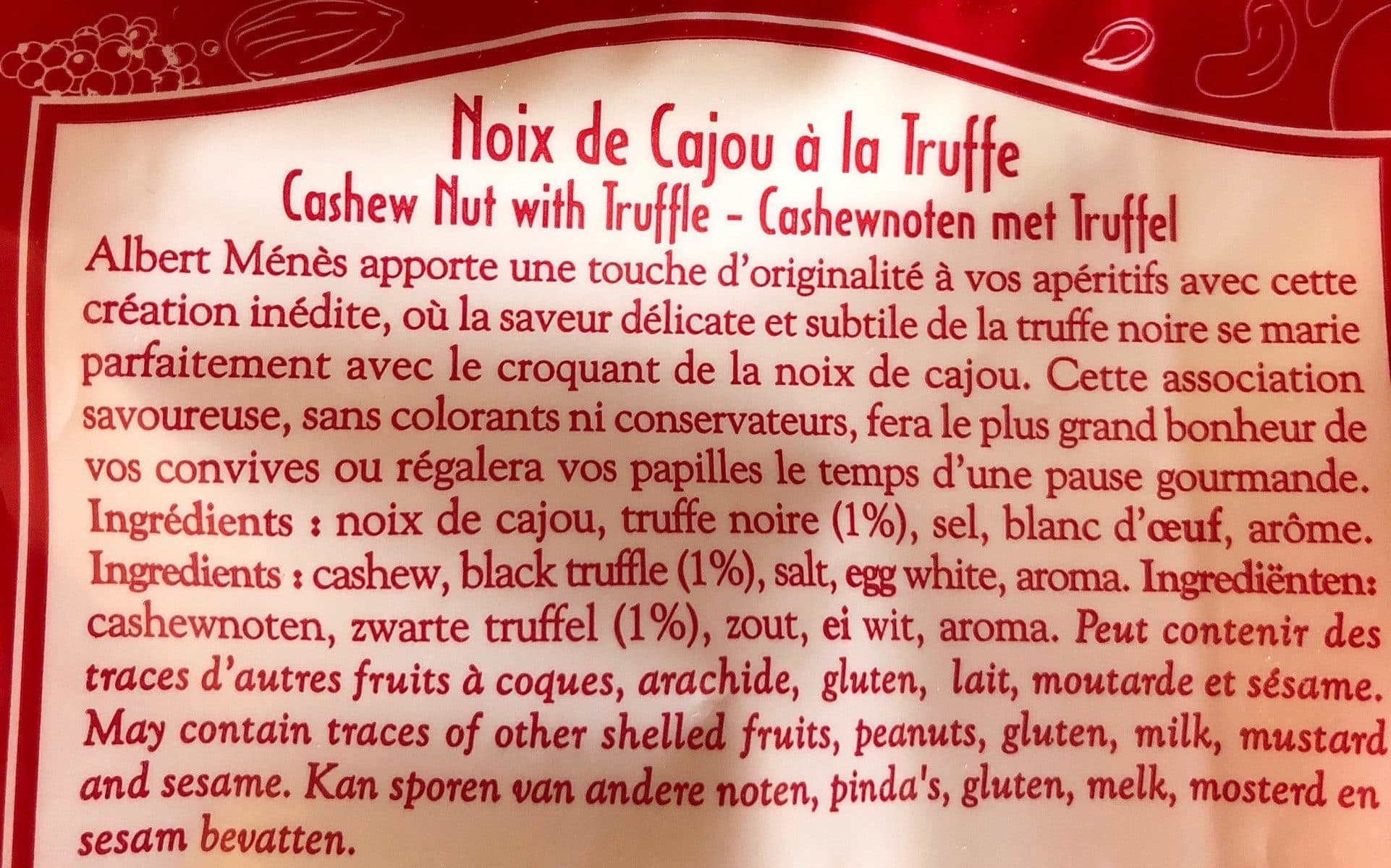 Albert Ménès Noix de Cajou à la Truffe packshot