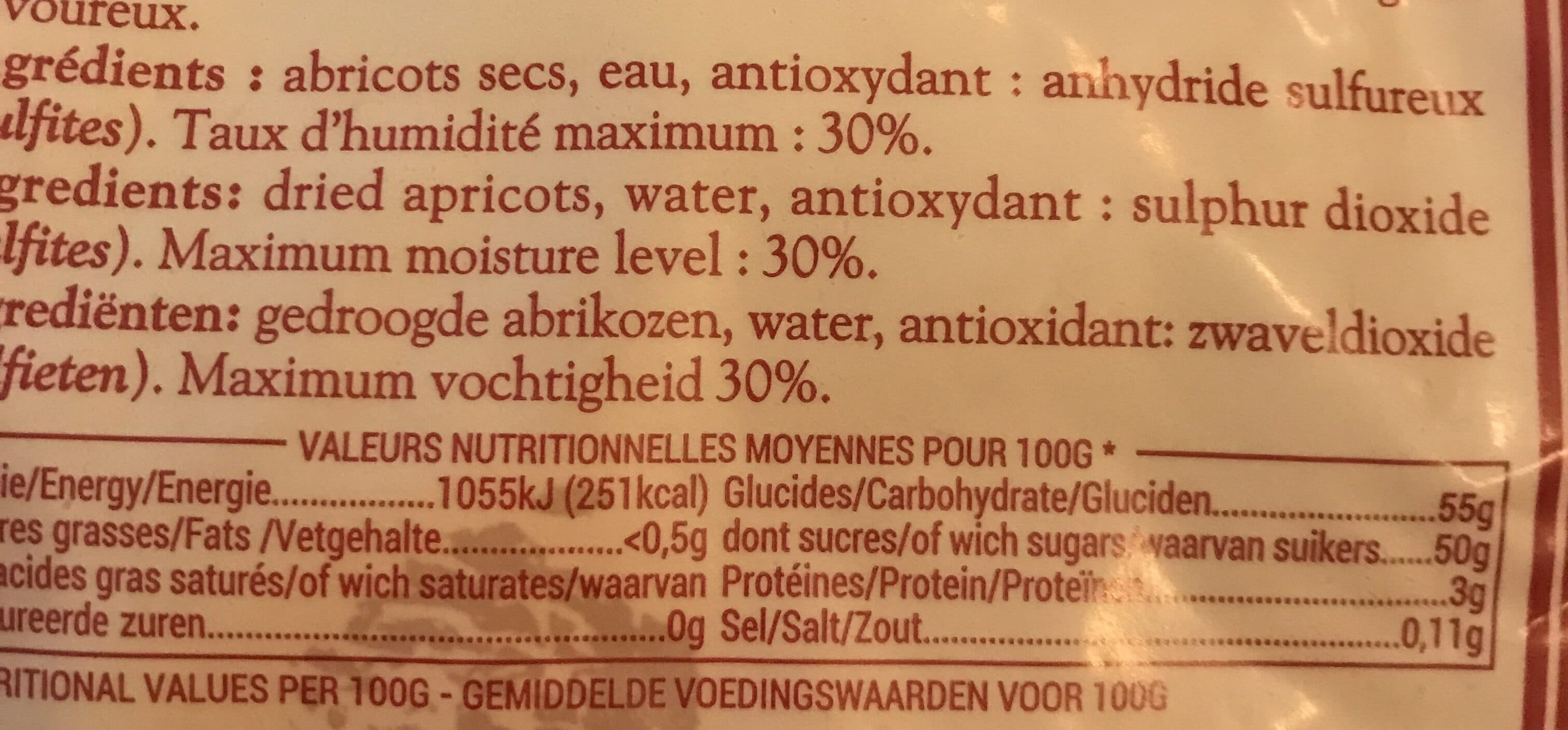 Albert menes Abricots Moelleux Sans Noyau packshot