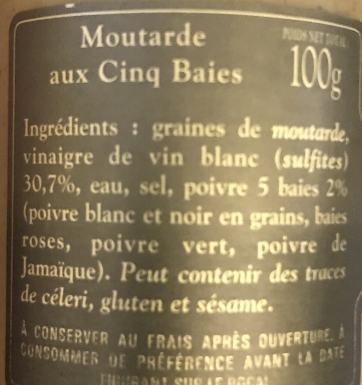 Albert Ménès Moutarde aux 5 baies packshot
