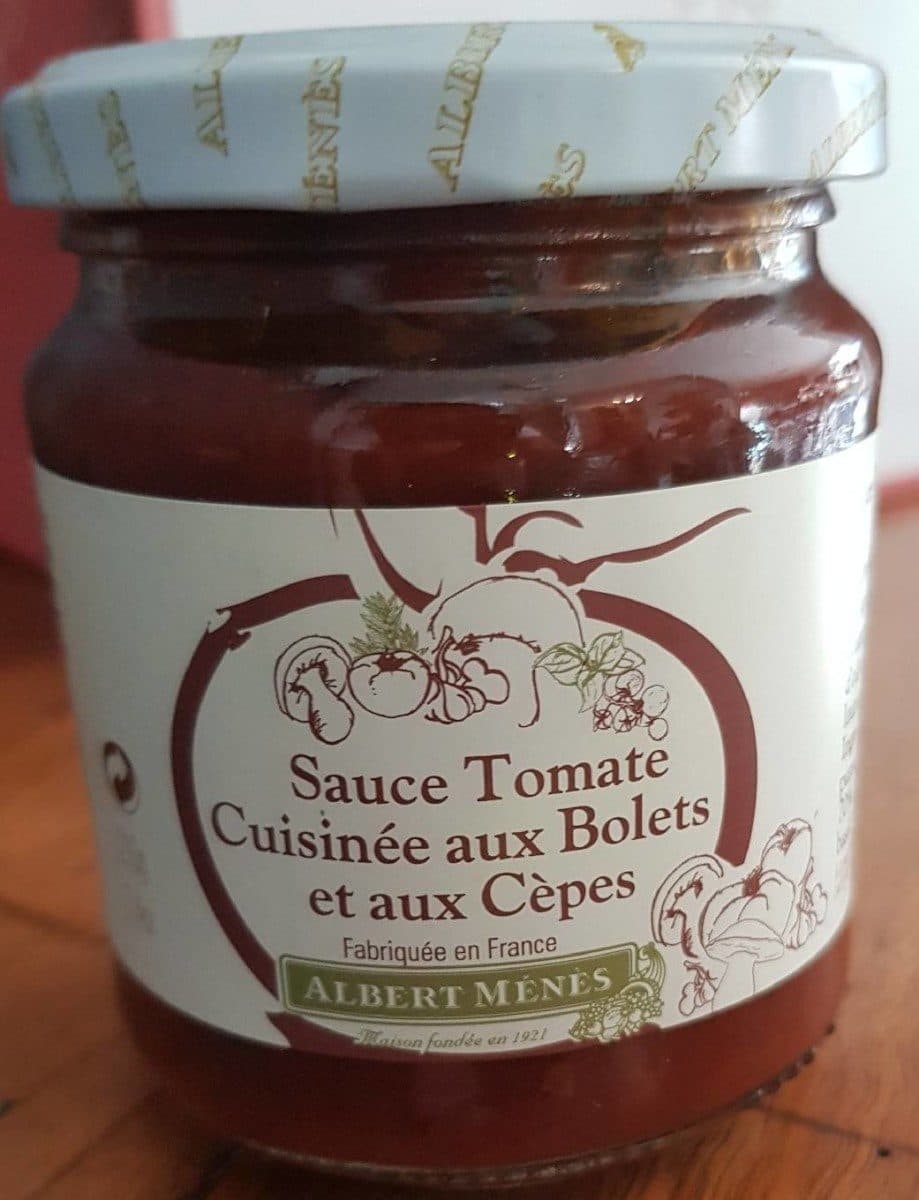 Albert Ménès Sauce Tomate cuisinée aux volets et aux cèpes packshot