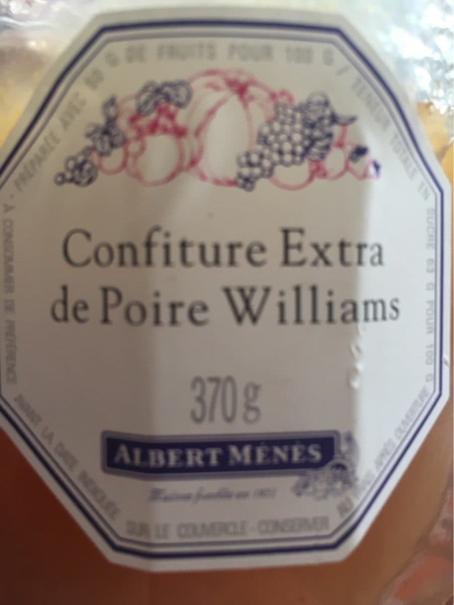 Albert Ménès Confiture De Poire Williams packshot