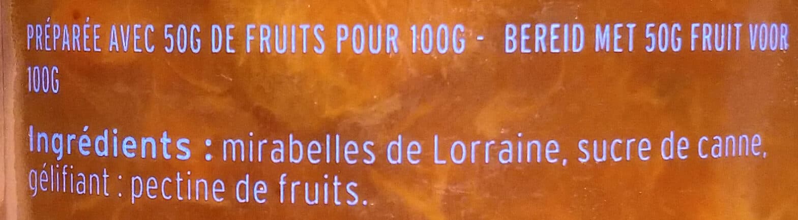 Albert Ménès Confiture Allégée de Mirabelle packshot