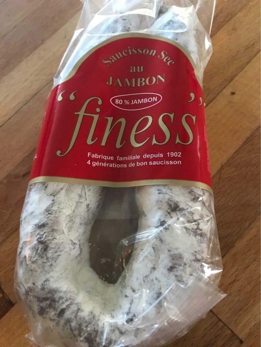 Open Food Facts Saucisson sec au jambon packshot