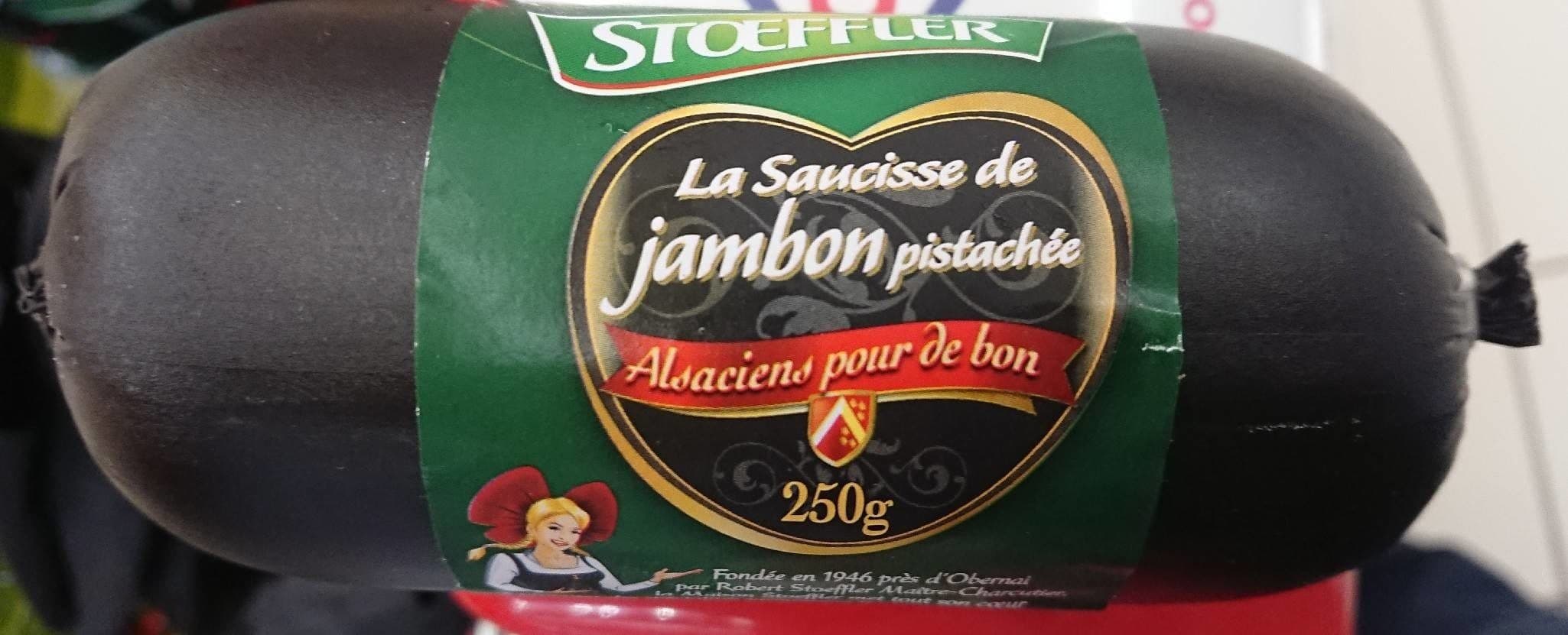 Stoeffler Saucisse de jambon pistache packshot