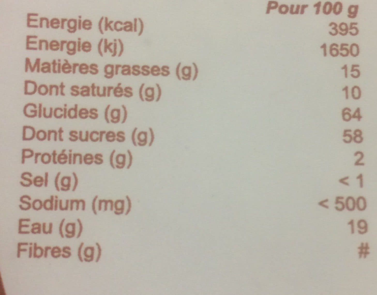 Open Food Facts Caramel au beurre salé packshot