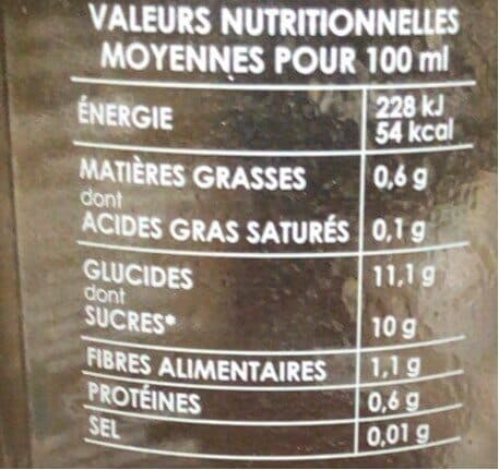 Open Food Facts Le jus graines de chia packshot