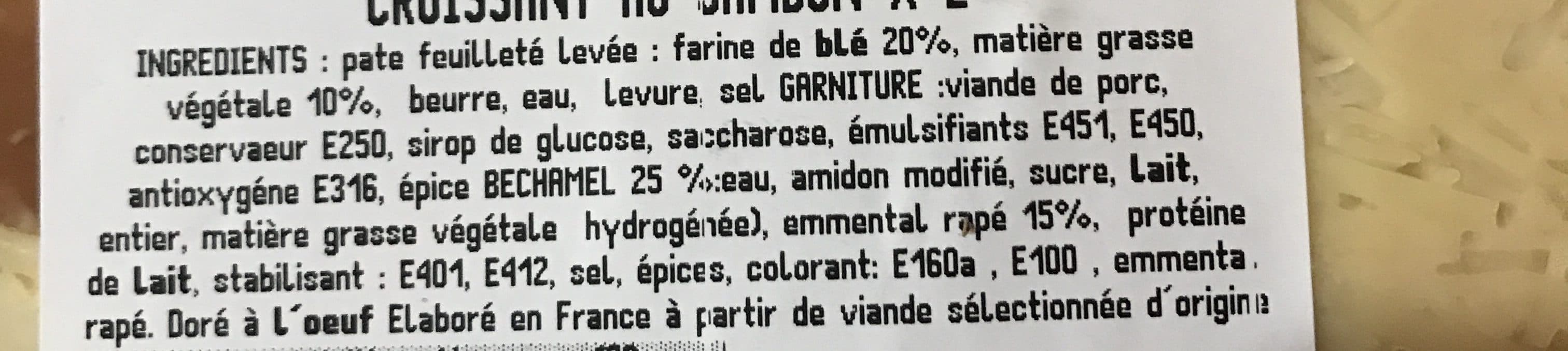 leclerc croissant au jambon packshot