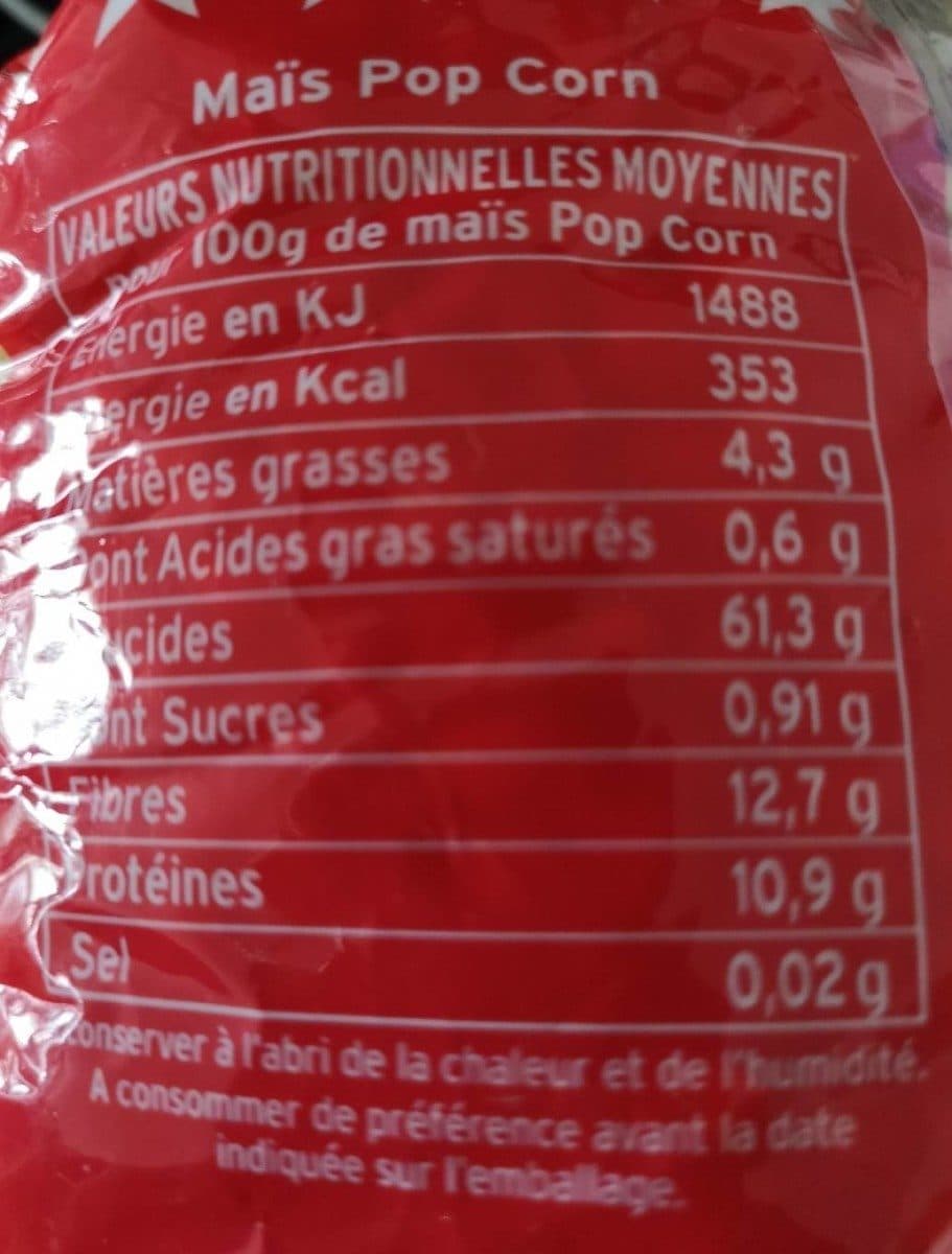 Open Food Facts Maïs à pop corn packshot
