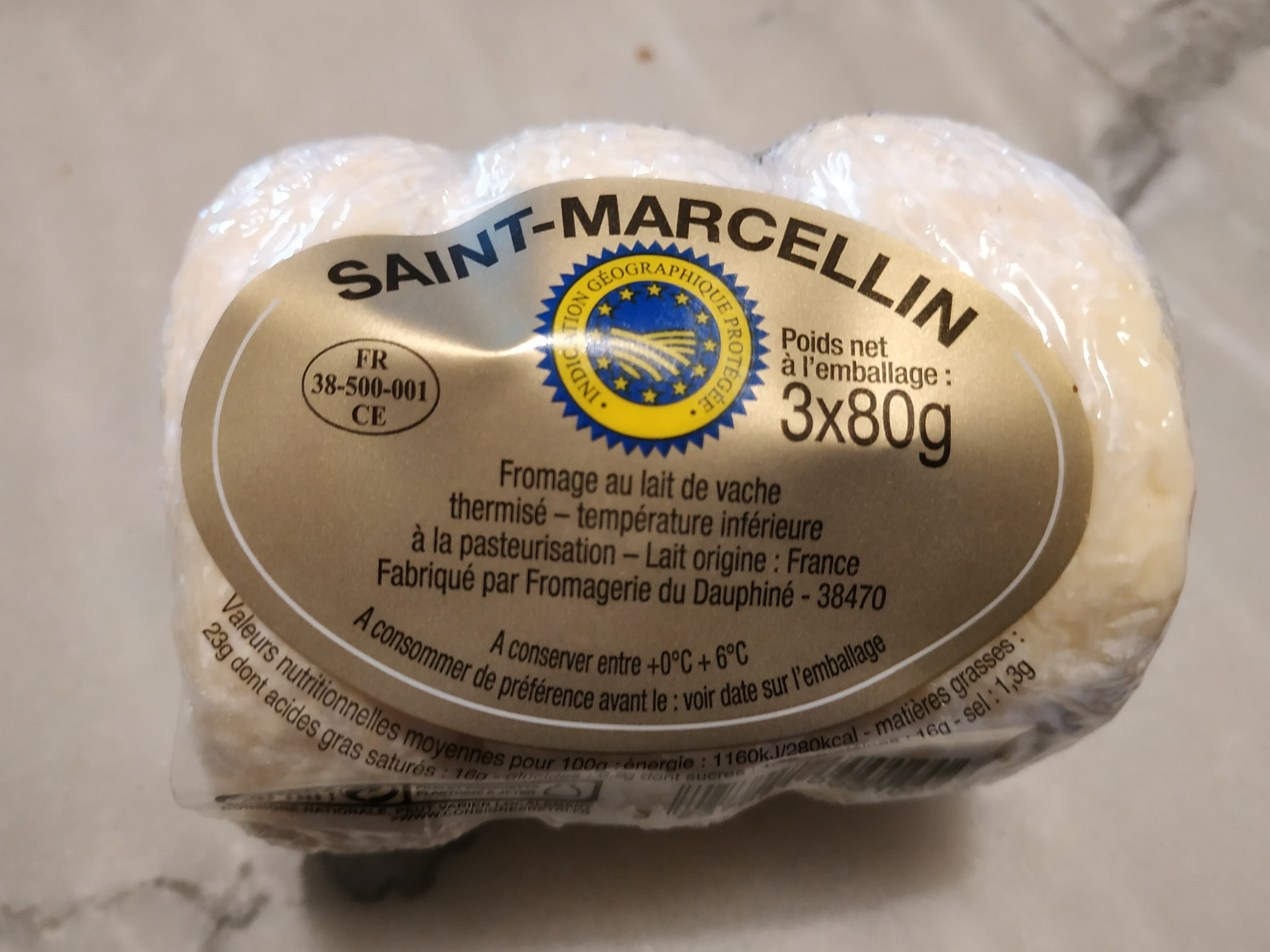 Saint Marcellin St Marcellins du Dauphine au lait thermise, 25%MG packshot