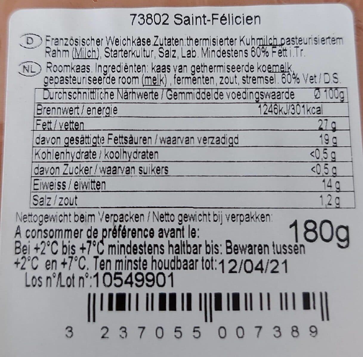 Etoile du Vercors Saint-Félicien Tradition packshot