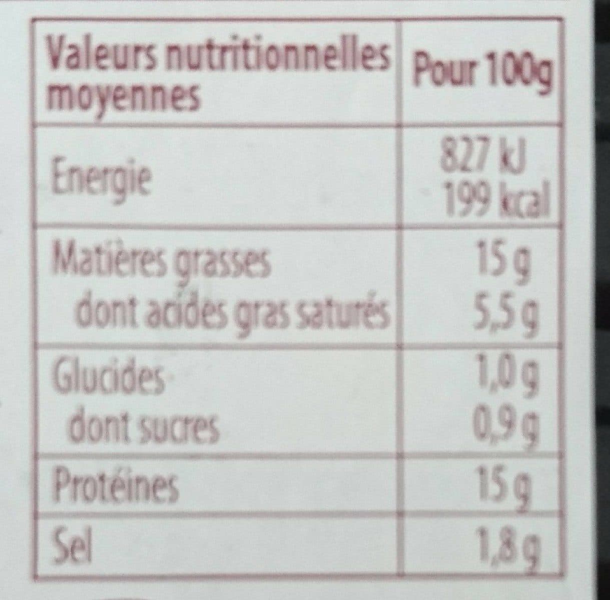 Open Food Facts Saucisse de volaille à l'emmental packshot