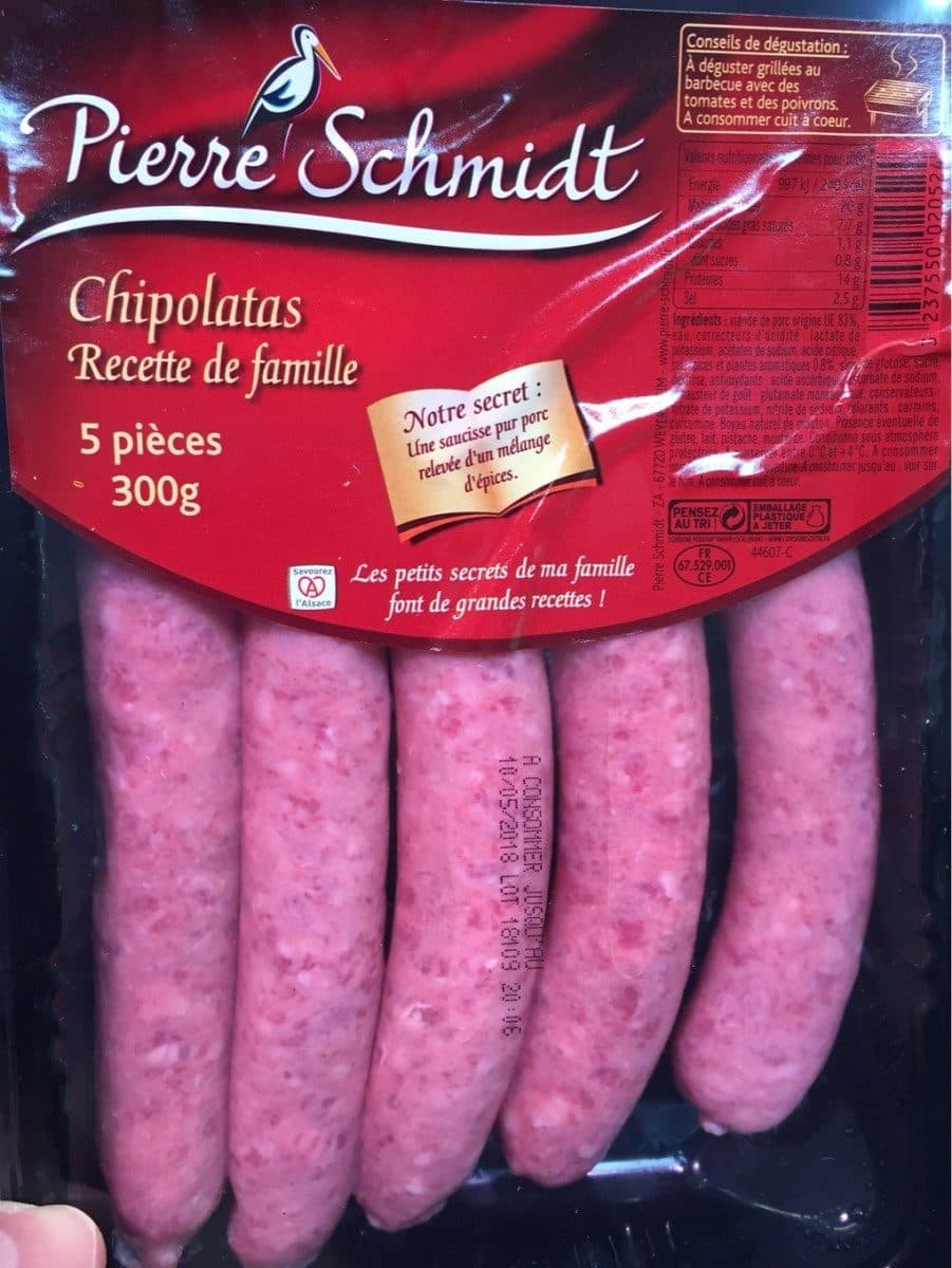 Pierre Schmidt Chipolatas PIERRE SCHMIDT, 5 pieces packshot