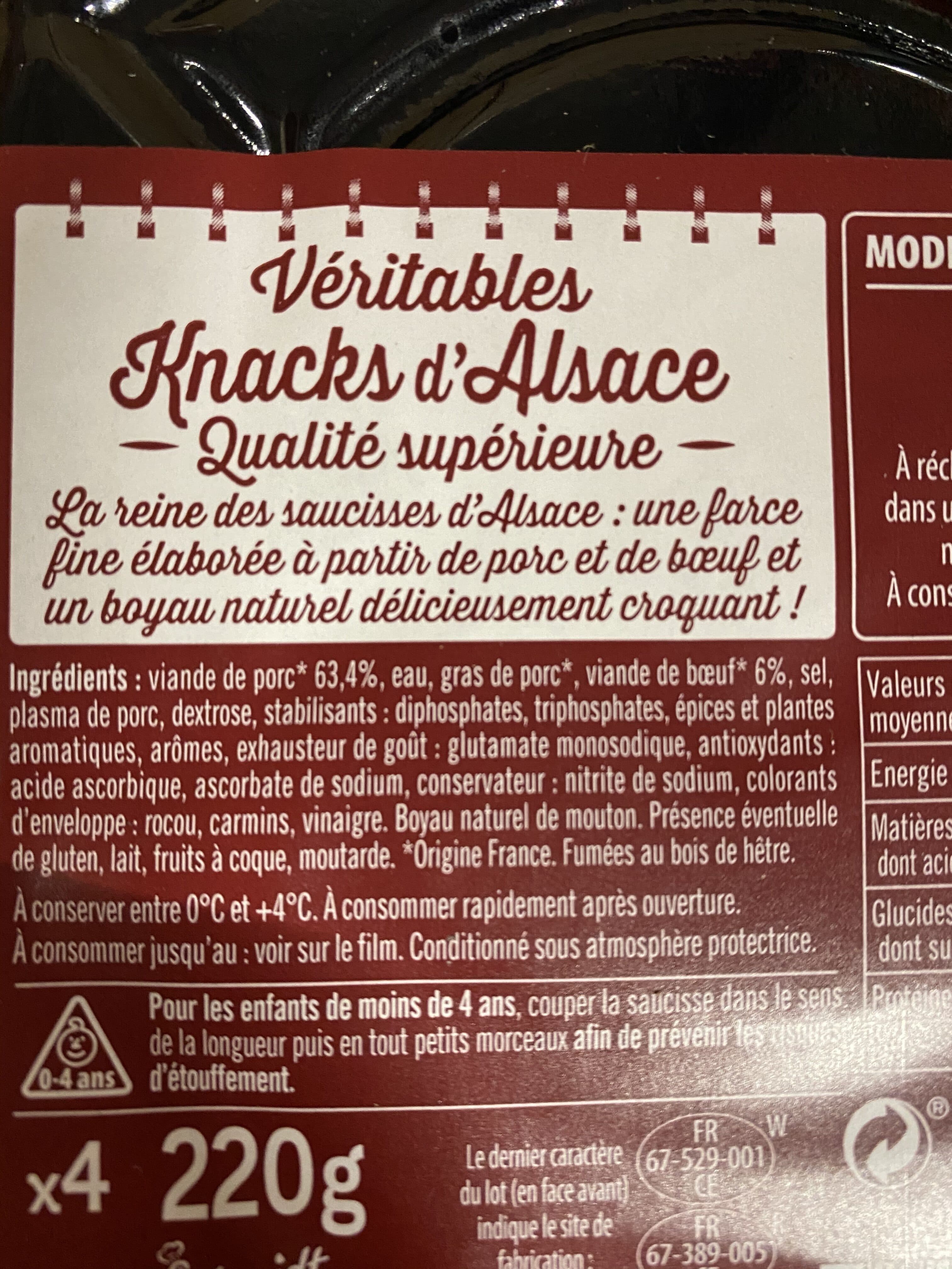 Pierre Schmidt Knacks d'Alsace 4 pièces packshot
