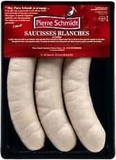 Pierre Schmidt Saucisse blanches a griller P.Schmidt x3 pieces s/gaz packshot