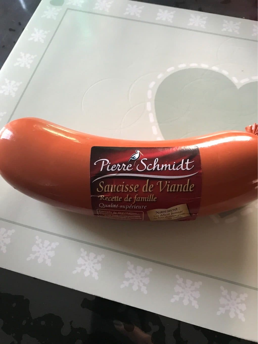 Pierre Schmidt Saucisse de viande packshot