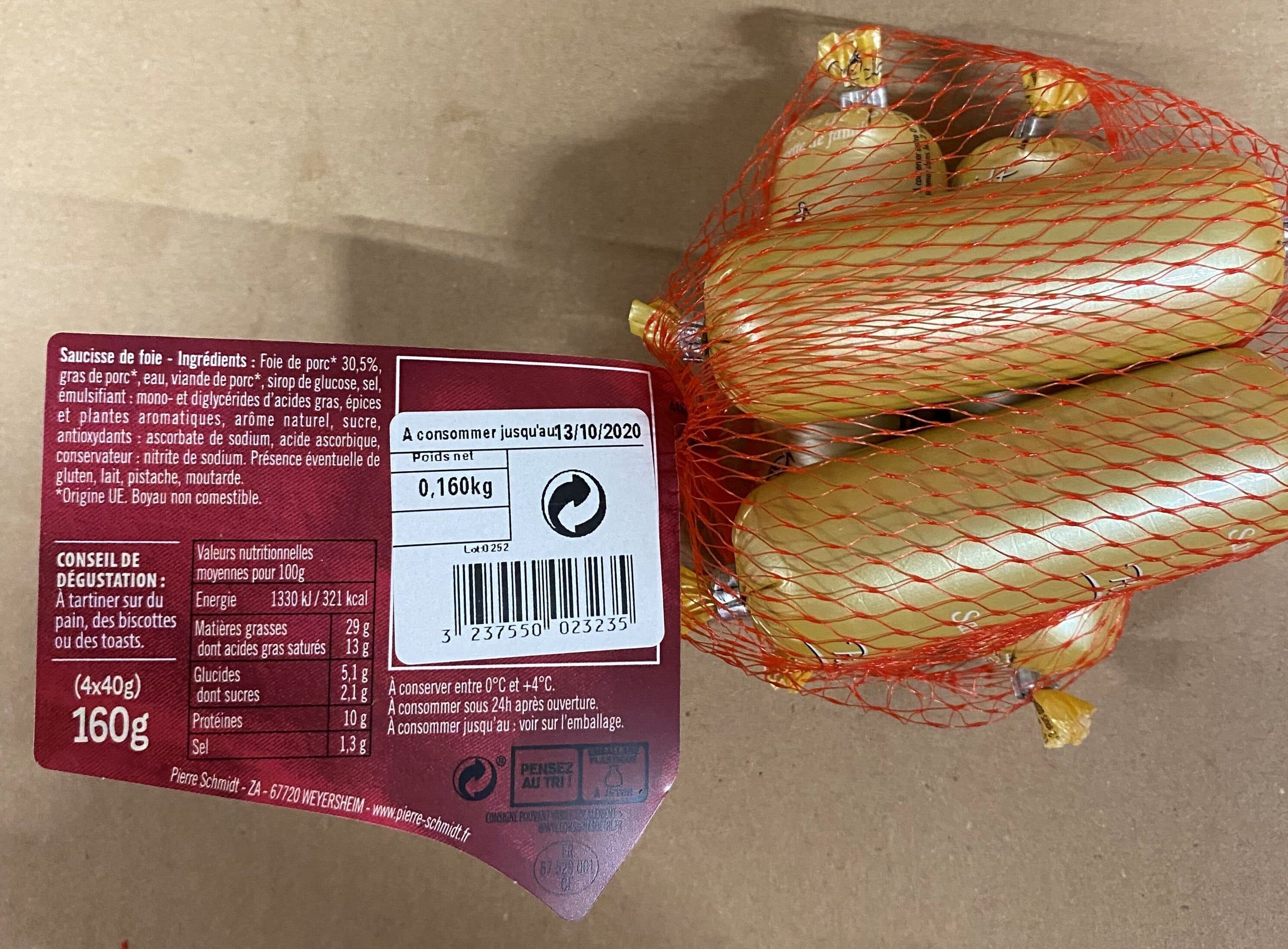 Pierre schmidt Pierre Schmidt, Mini saucisse de foie packshot