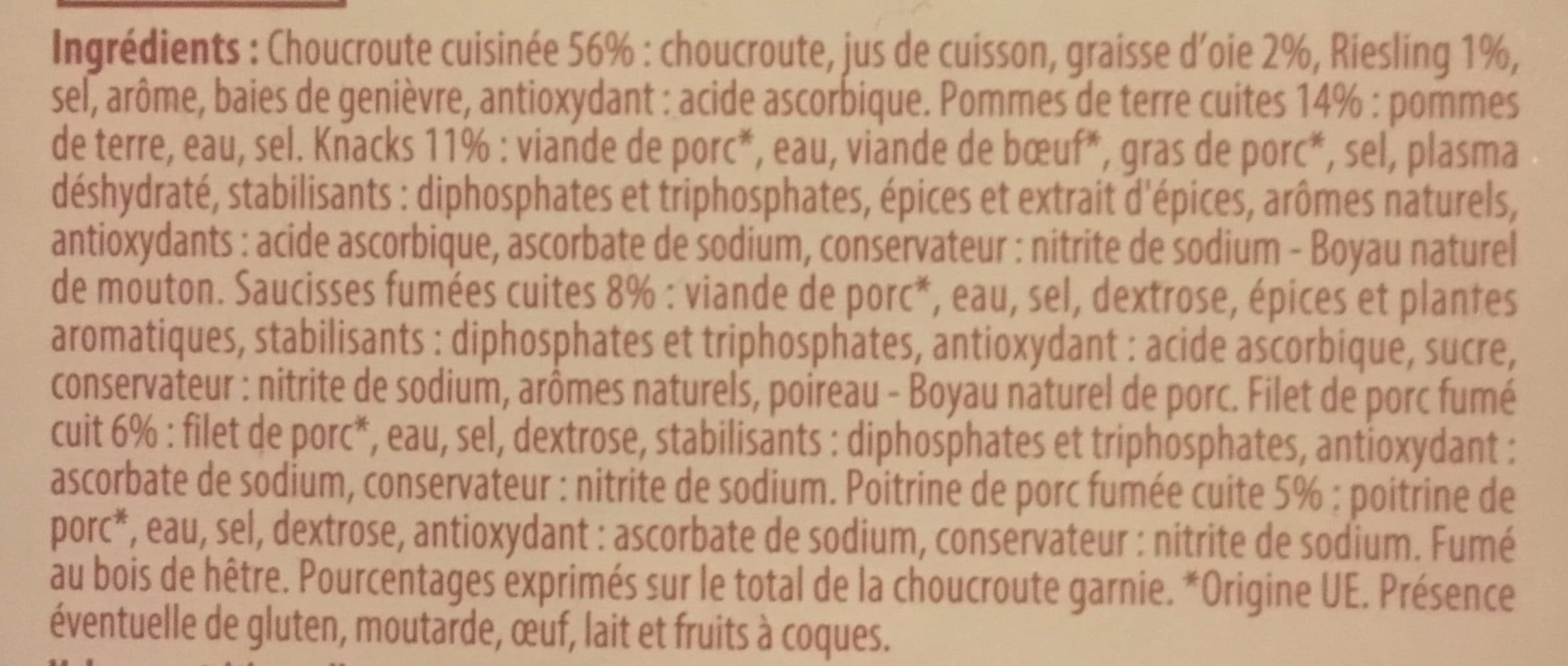 Pierre Schmidt Choucroute garnie Alsace packshot