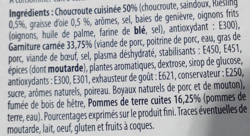 CAPS Choucroute garnie à la graisse d'oie packshot
