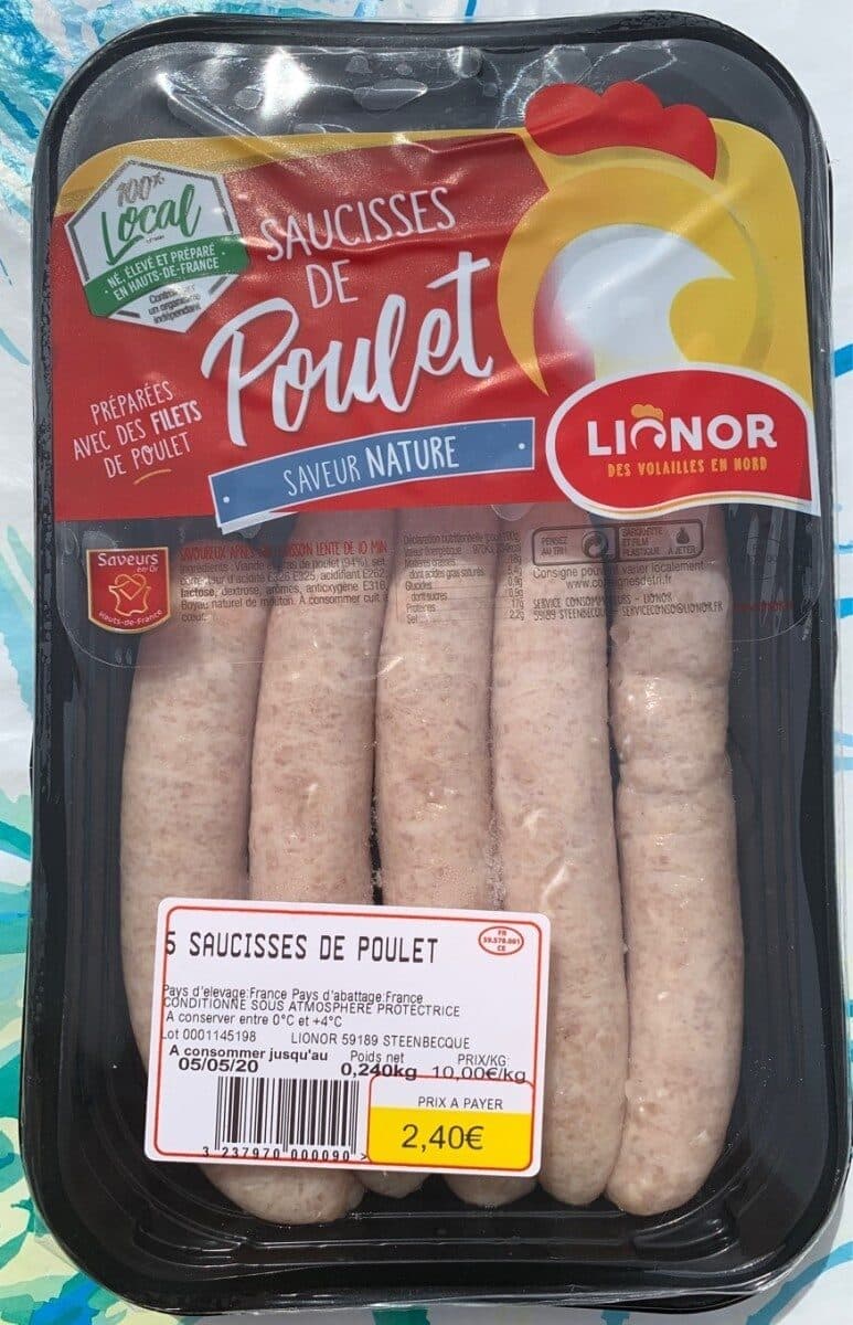 Open Food Facts Saucisses de Volaille packshot