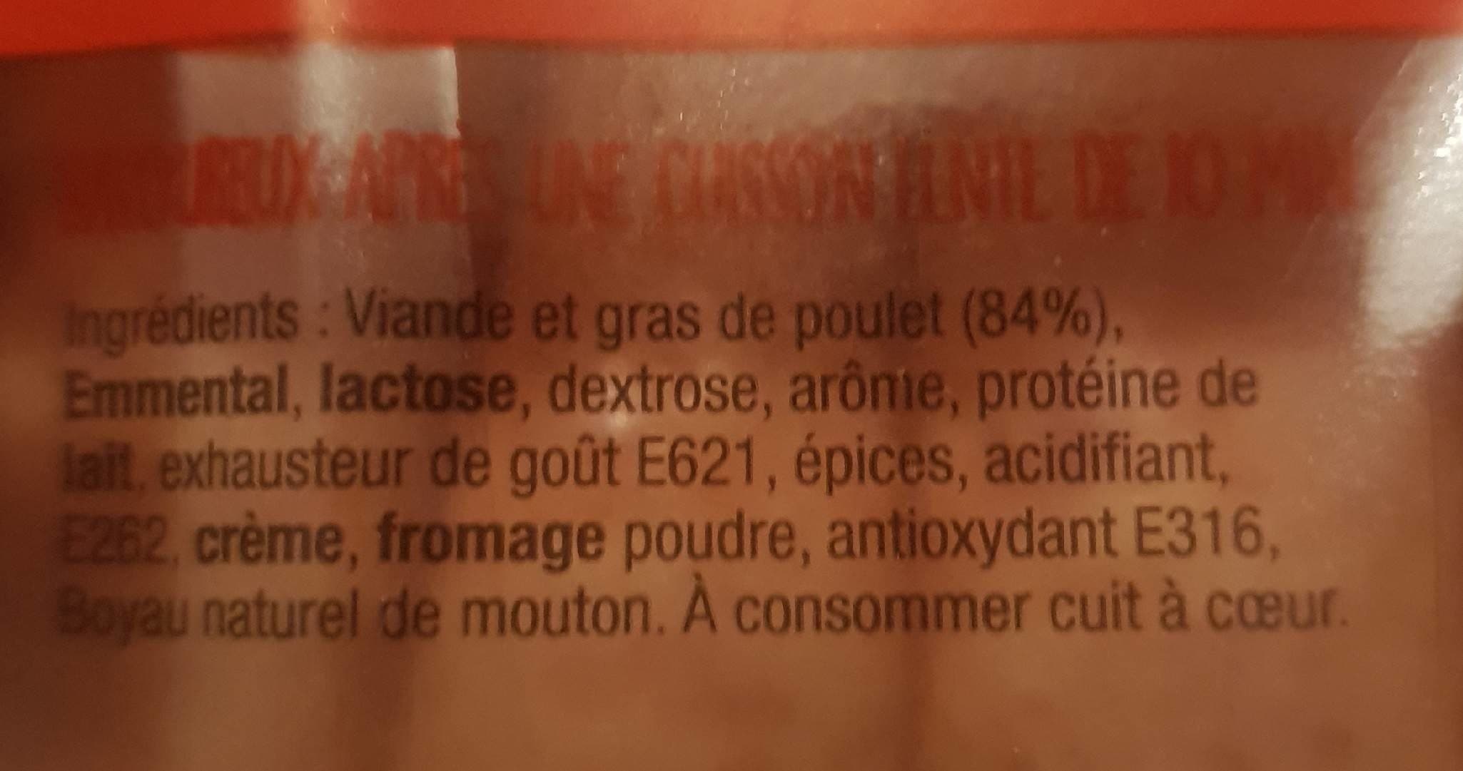 Lionor Saucisses poulet fromage packshot