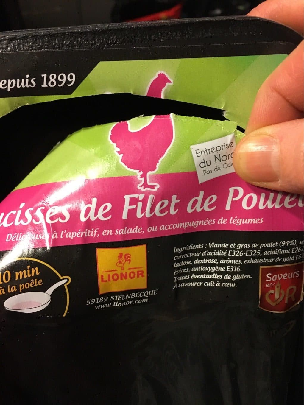 Lion Or Saucisses de poulet packshot