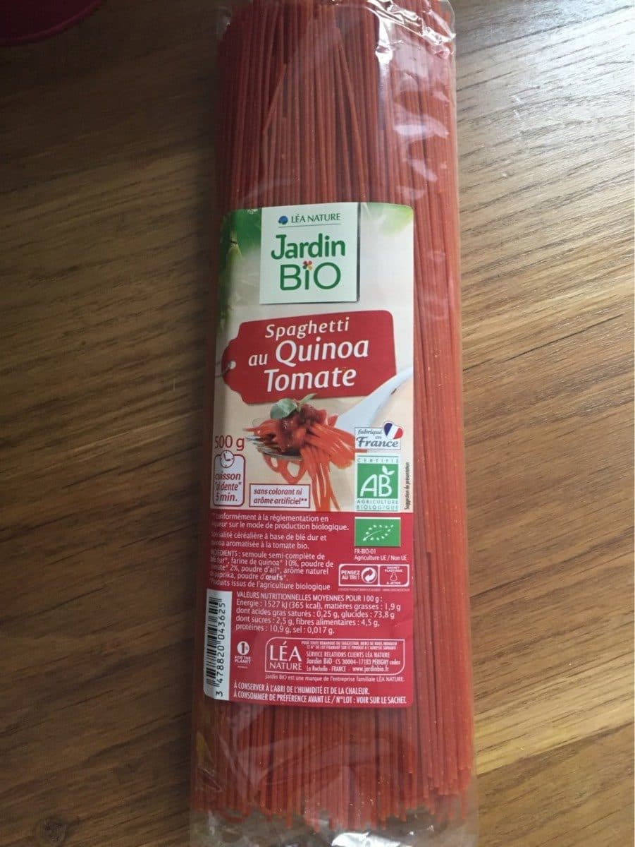 Open Food Facts Spaghetti au Quinoa Tomate packshot