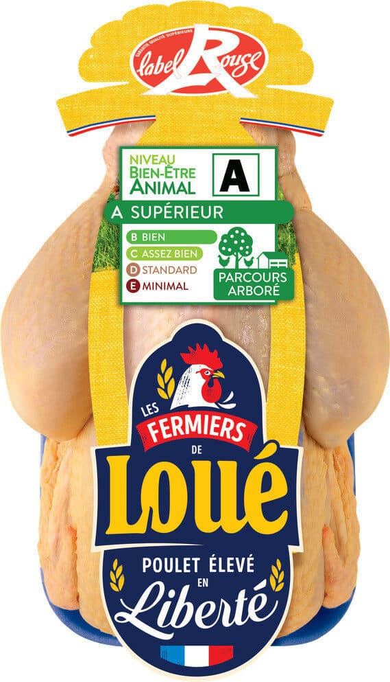 Loué Poulet fermier jaune packshot