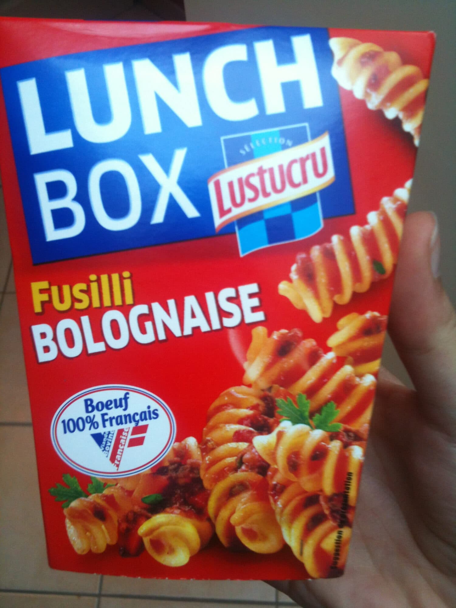 LunchBox Lunch Box Fusilli Bolognaise packshot