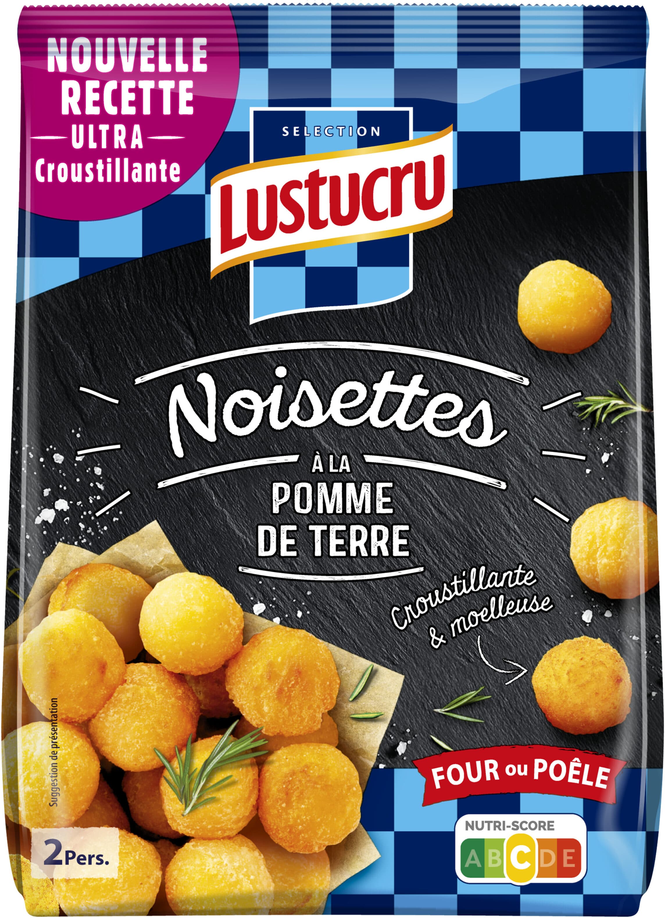Lustucru Lustucru tendres noisettes a poeler nature packshot