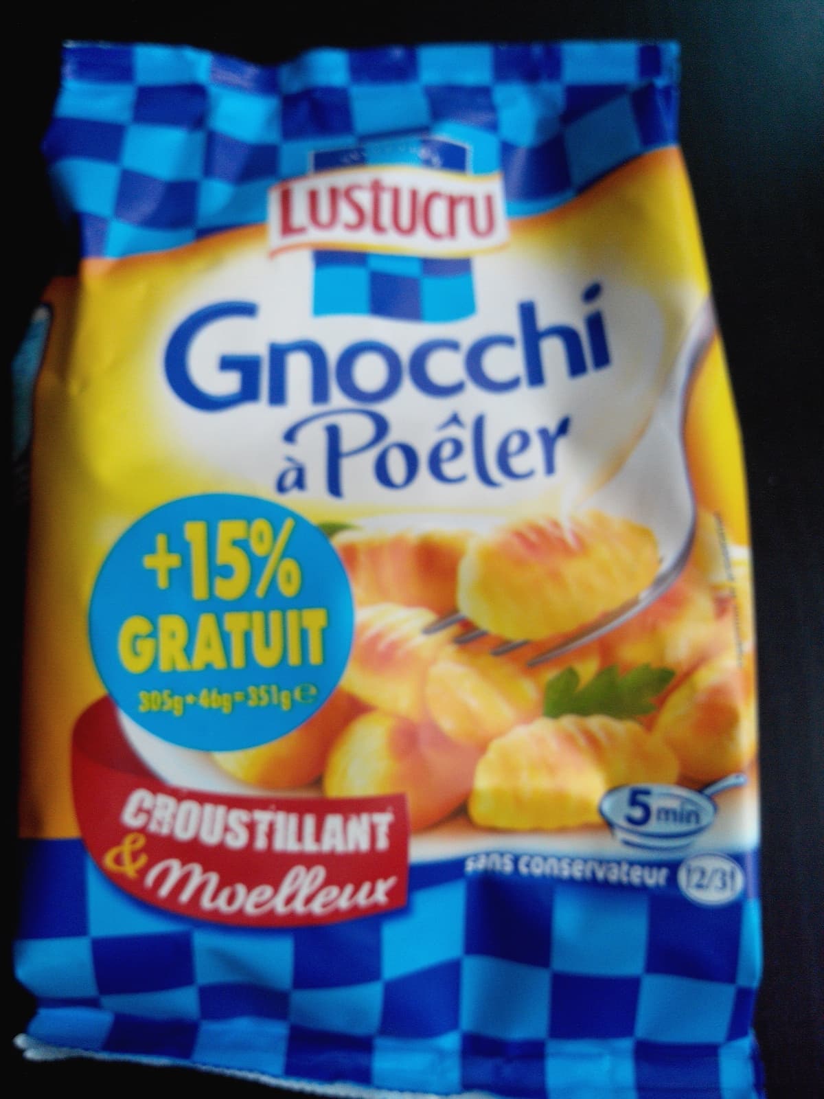 Lustucru Sélection Gnocchi à Poêler (+ 15 % Gratuit) packshot