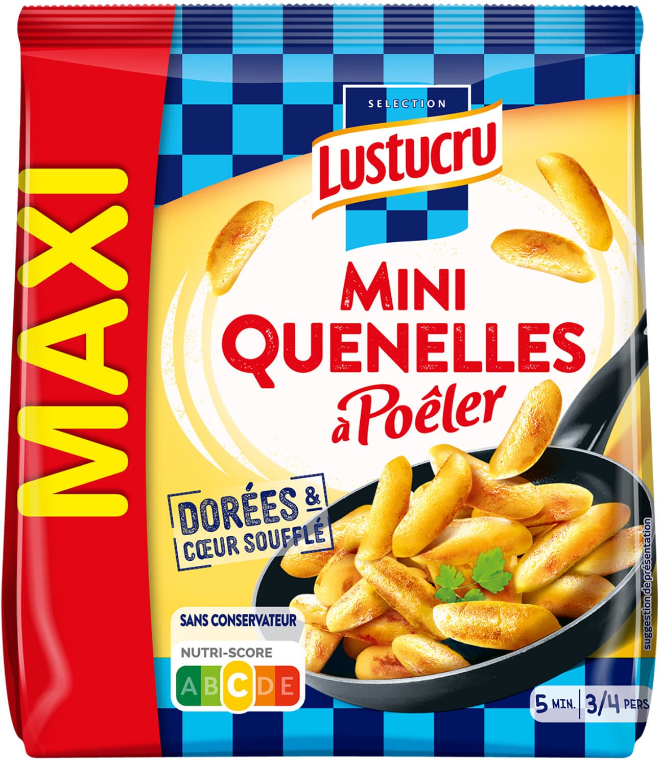 Lustucru Lustucru mini quenelles a poeler nature format maxi 400g packshot
