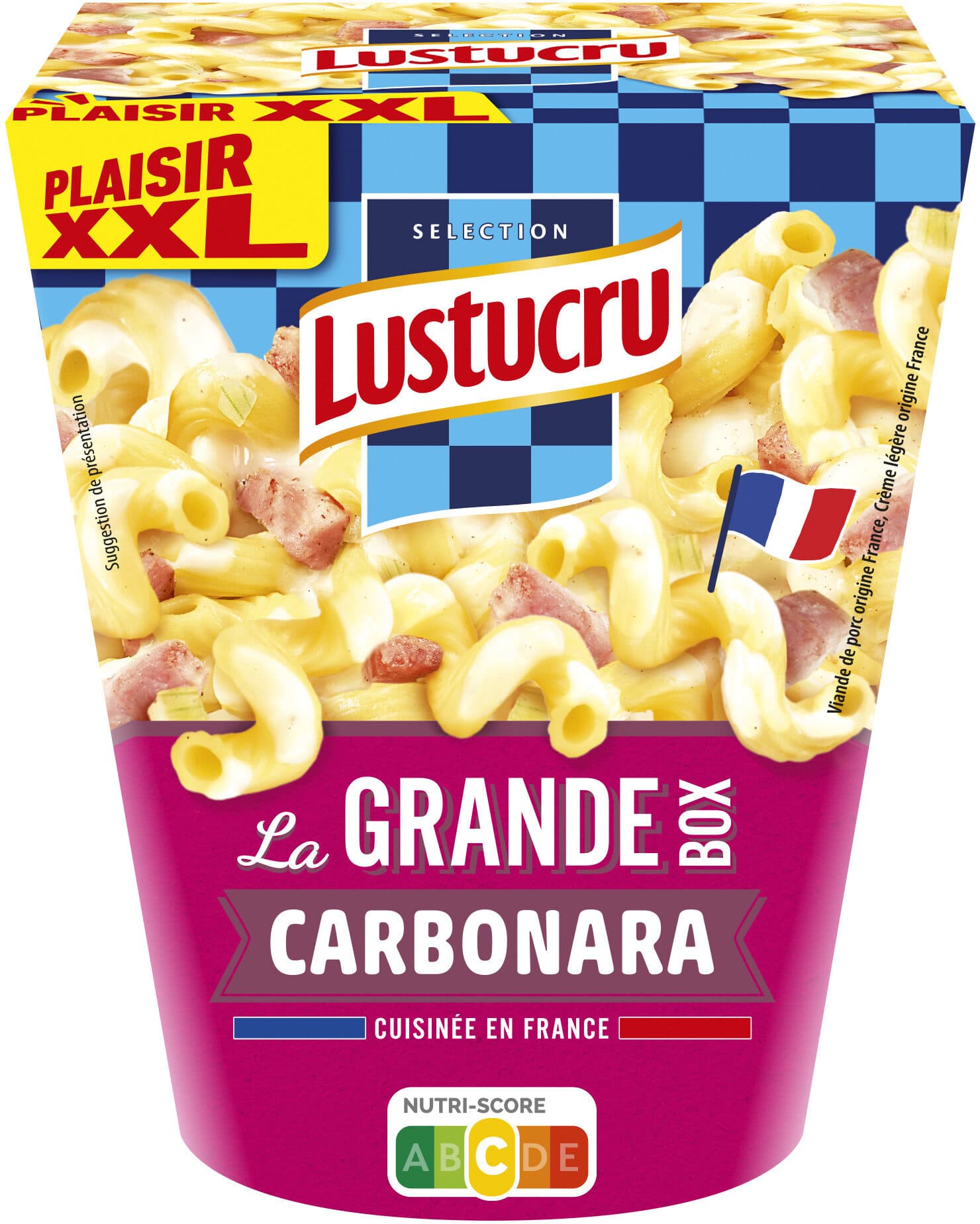 Lustucru Lustucru box serpentini carbonara 360g packshot